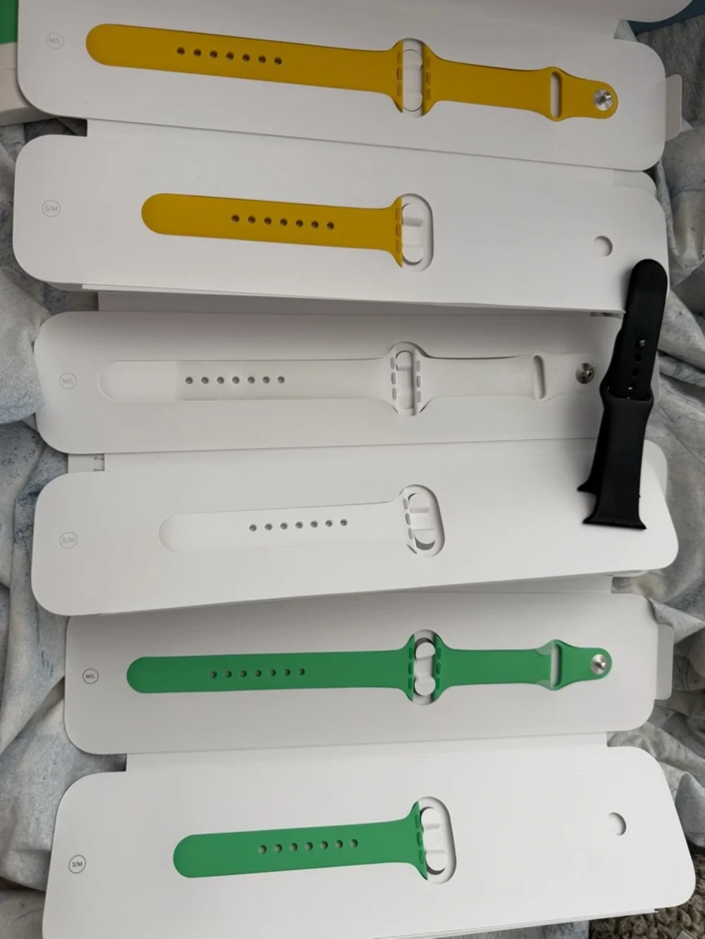 Set of 4 Authentic Apple Watch Sport Bands for 38mm /40mm / 41mm Watch